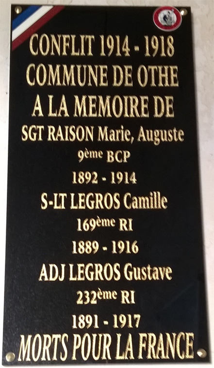 Commune de Othe Meurthe-et-Moselle, Raison Marie-Auguste, Legros Camille, Legros Gustave (Photo de  Christine.T)