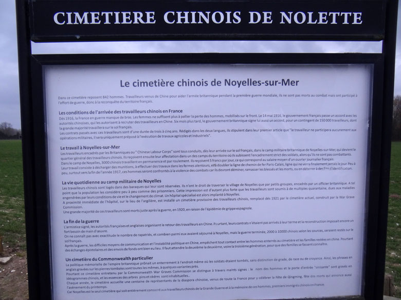 Cimetière chinois de Nolette, 80860 Noyelles-sur-Mer / Somme