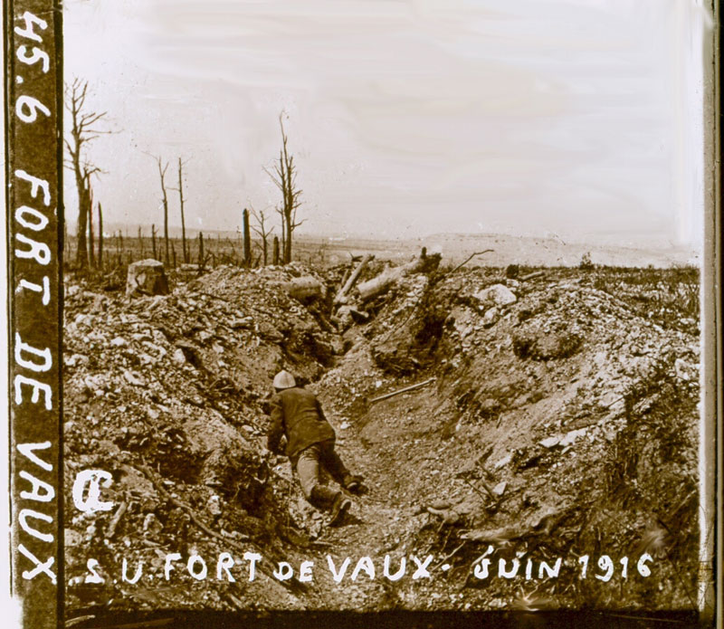 Fort de Vaux boyau Altkirch juin 1916