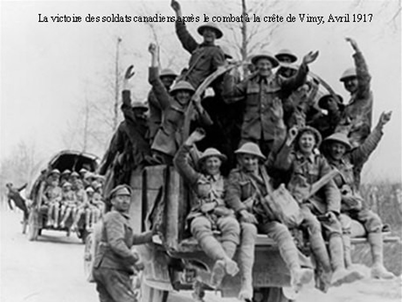 Victoire Canadienne à  Vimy  1917 (Envoi : A.Bellemare)