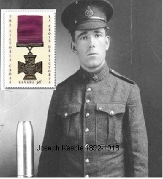 Joseph Keable, 1er Canadien français décoré de la croix victoria (Envoi : A.Bellemare)