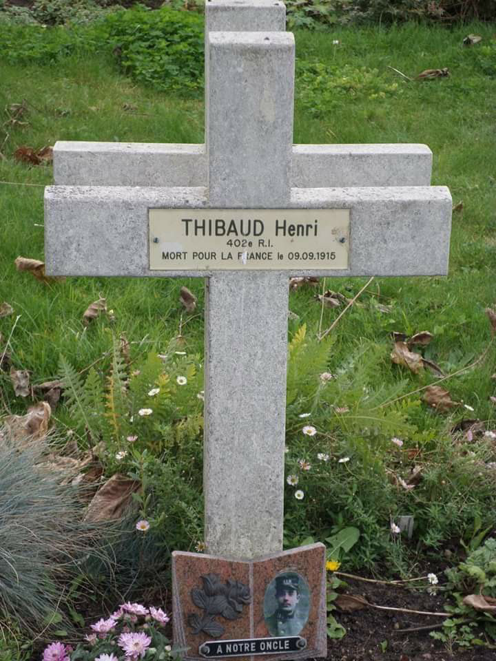 Thibaud Henri mort pour la France (document: Martine Claire Cécile)