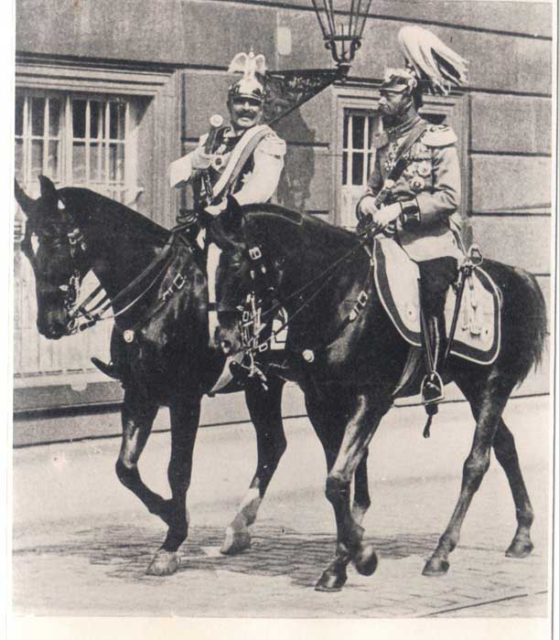 Empereur Guillaume II en uniforme de colonel honoraire Régiment des Gardes du Corps, cuirassiers