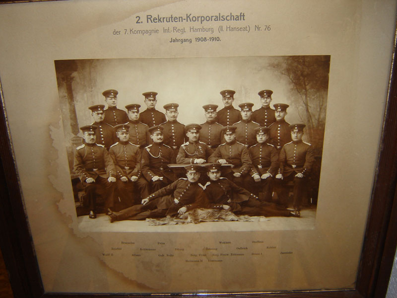 Soldats Allemands 7ème compagnie infanterie du Régiment de Hambourg (Collection privée: A-R)