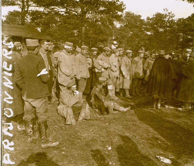 Verdun, prisonniers allemands.