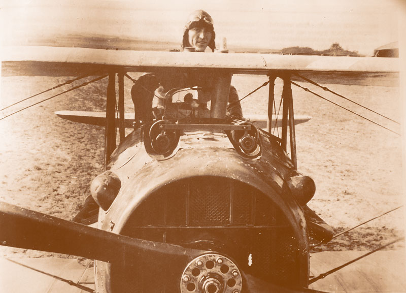 Avion de chasse français-Spad-13- As Américain Eddy Rickenbacker.