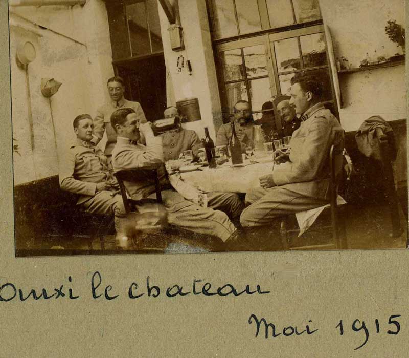 Pas de Calais, 1915 , Auxi le Château, 7e Dragon. (Collection Patrice Lamy)