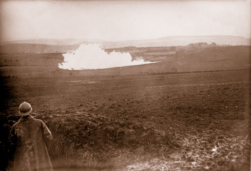 Explosion d'une mine - 1916 