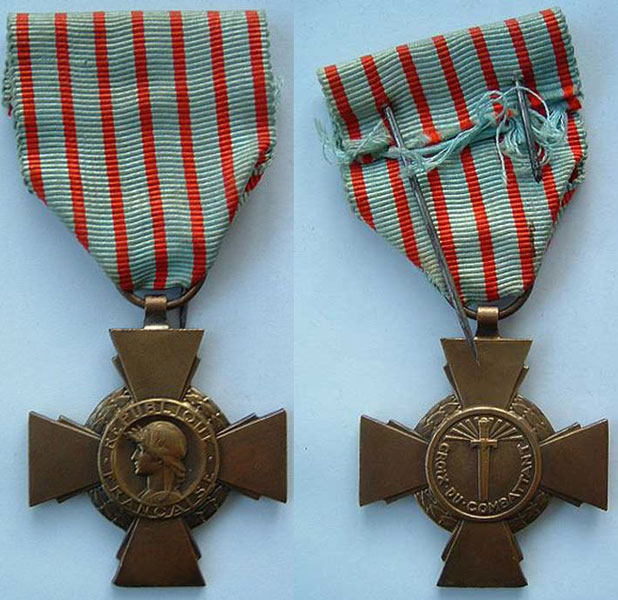 Croix du combattant.