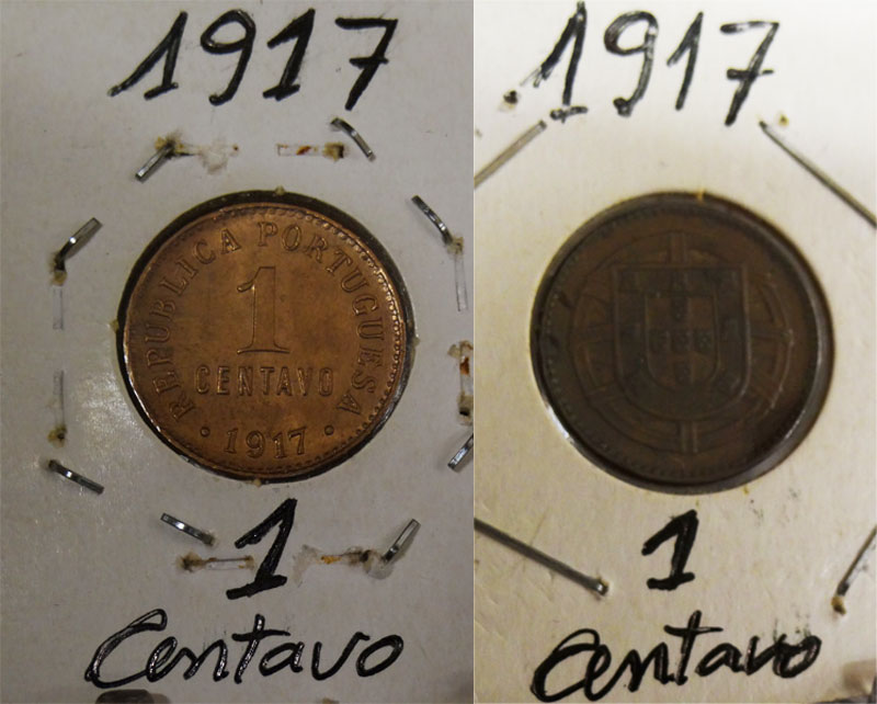 Monnaie 1 centavo-1917-Portugal (Collection-A.R)
