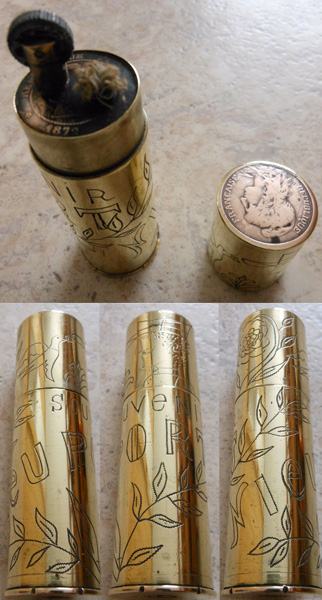 Niewport briquet de poilu fait avec douille et pièces de monnaie (Collect Heems Steven) (http://stiiveun.skyrock.com/ )