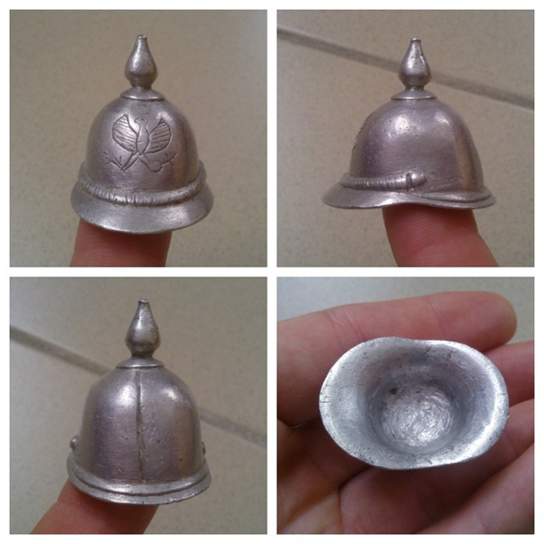 Petit casque à pointe en aluminium (Collection Steven-H )