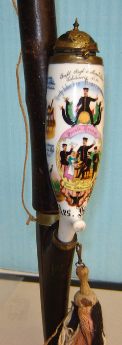 Pipe de réserviste allemand, longueur: 1,30m (Collection privée: A.R)