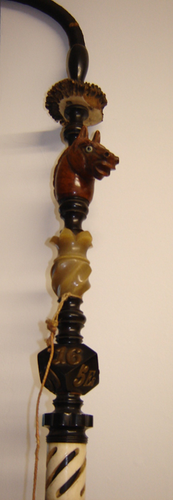 Pipe de réserviste allemand, longueur: 1,30m (Collection privée: A.R)