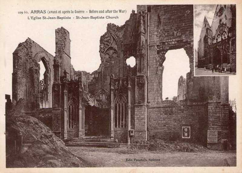 Arras : l'église Saint Jean-Batiste