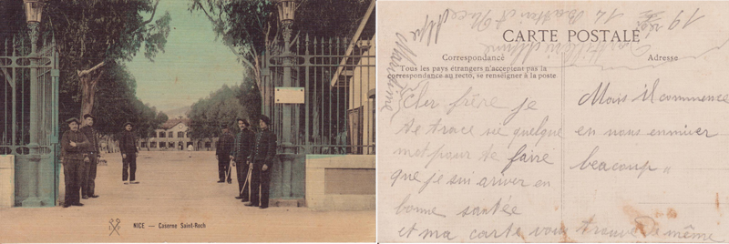 Caserne de Nice (Document : Jean-Pierre. G